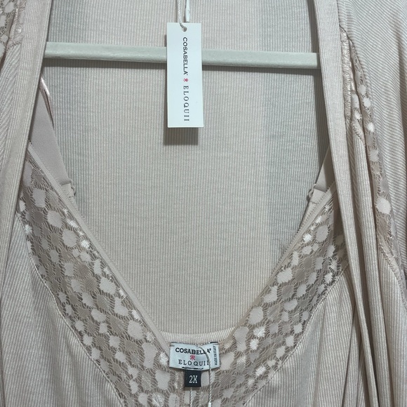 COSABELLA X ELOQUII Sweet Dreams Robe & Romper - Picture 7 of 9